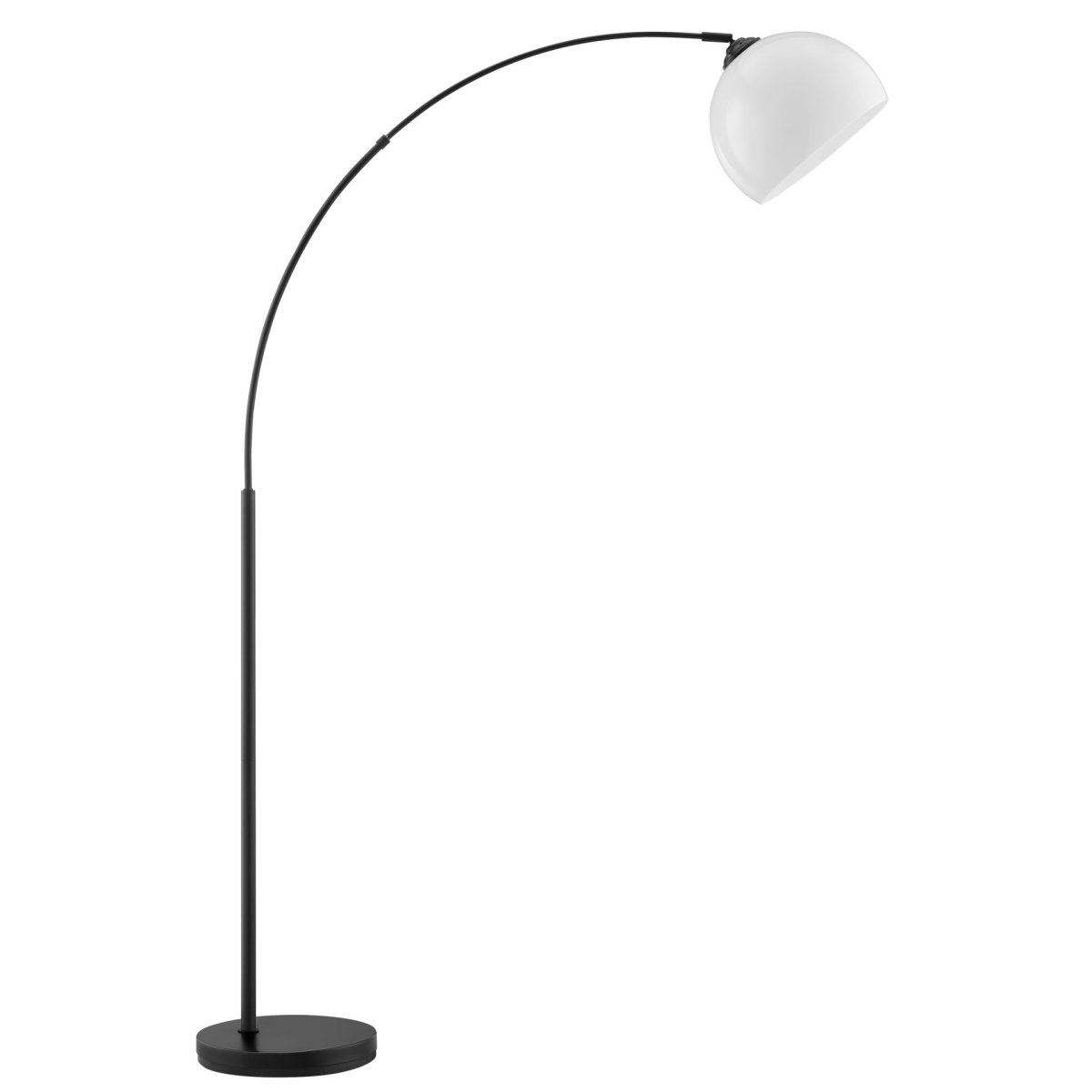 Vessa Svart golvlampa från Brilliant - Vessa &auml;r en stilren golvlampa i svart metall med en vit kupa i plast som ger lampan ett mjukt och elegant uttryck.
