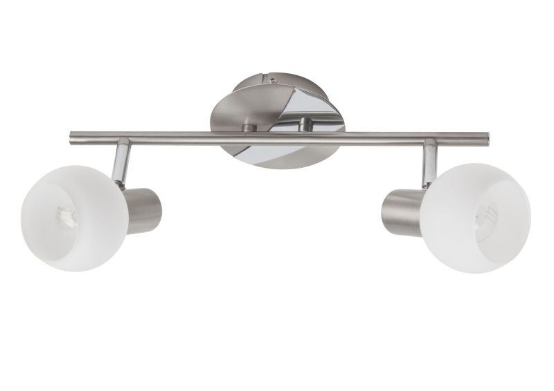 Tiara 2 Silver spotlight från Brilliant - Tiara &auml;r en tidl&ouml;s spotlight som ger flexibel belysning i hemmet, gjord av metall i silver.