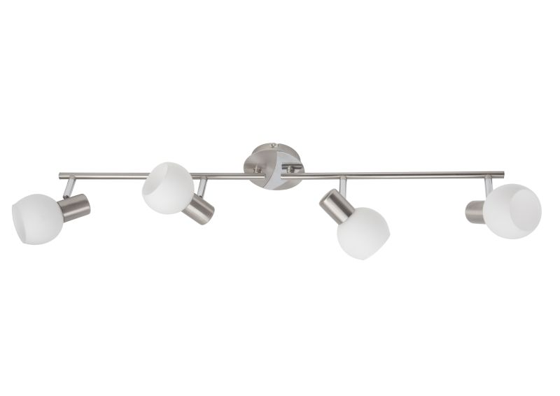 Tiara 4 Silver spotlight från Brilliant - Tiara &auml;r en tidl&ouml;s spotlight som ger flexibel belysning i hemmet, gjord av metall i silver.