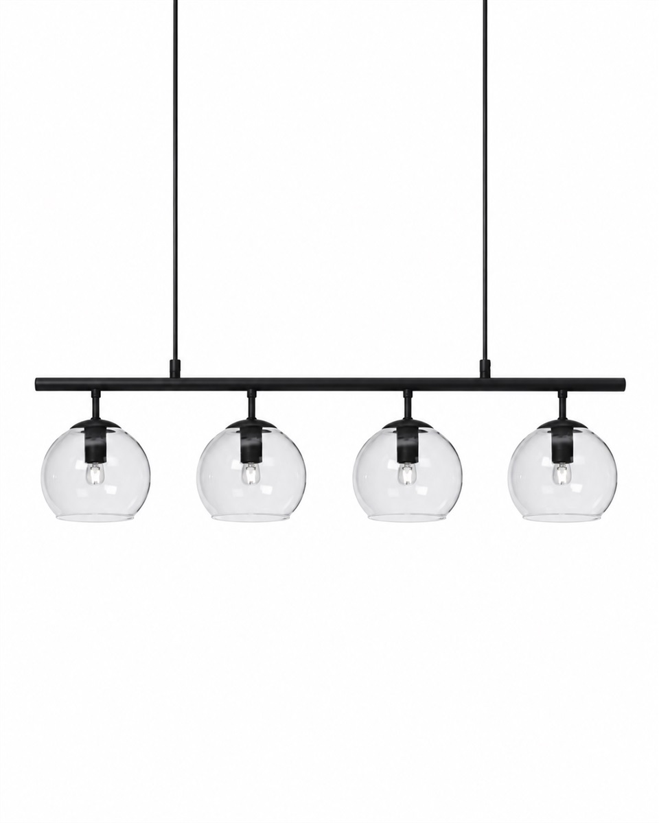 Nordic Lighting - Globi 4 78cm - Taklampa - Svart/transparent