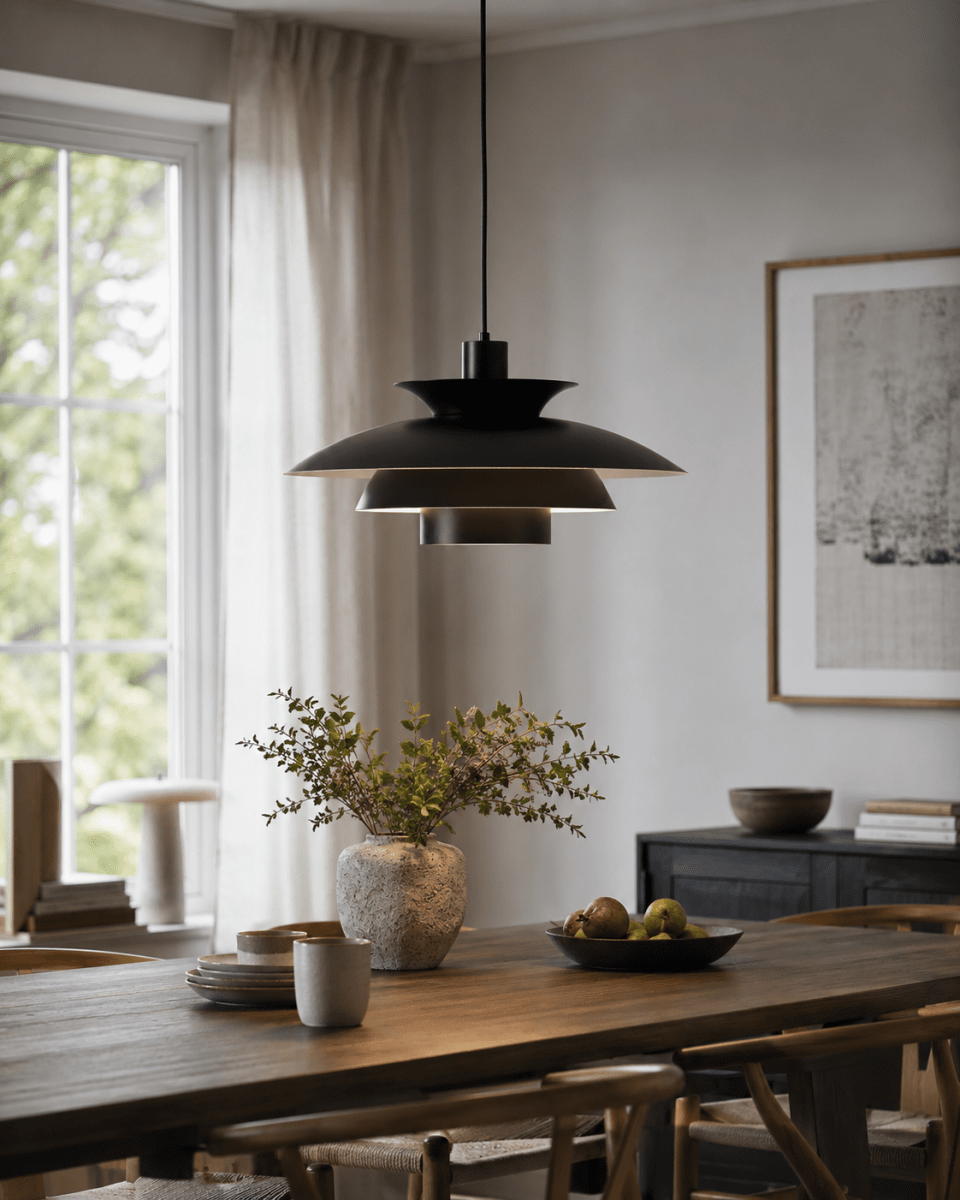 Stealth 2 Ø50 Svart taklampa från Nordic Lighting - Stealth &auml;r en klassisk takpendel med en stilren och tidl&ouml;s design.