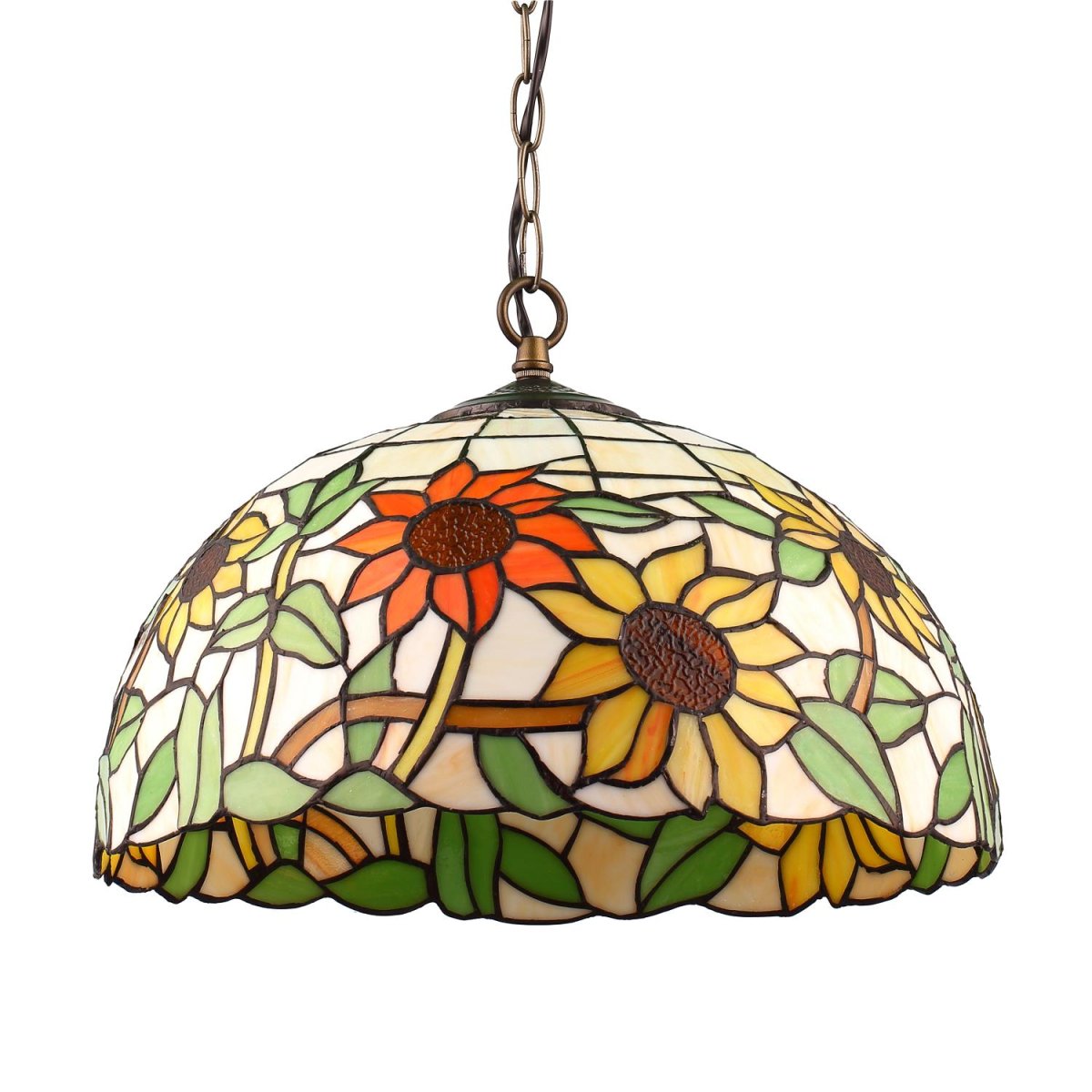 Solros Ø40 Flerfärgad från Norrsken Design - &nbsp;Utg&aring;ngsmaterialet i produktionsprocessen &auml;r speciellt f&auml;rgat glas som sk&auml;rs till och slipas f&ouml;r att passa in i verket.