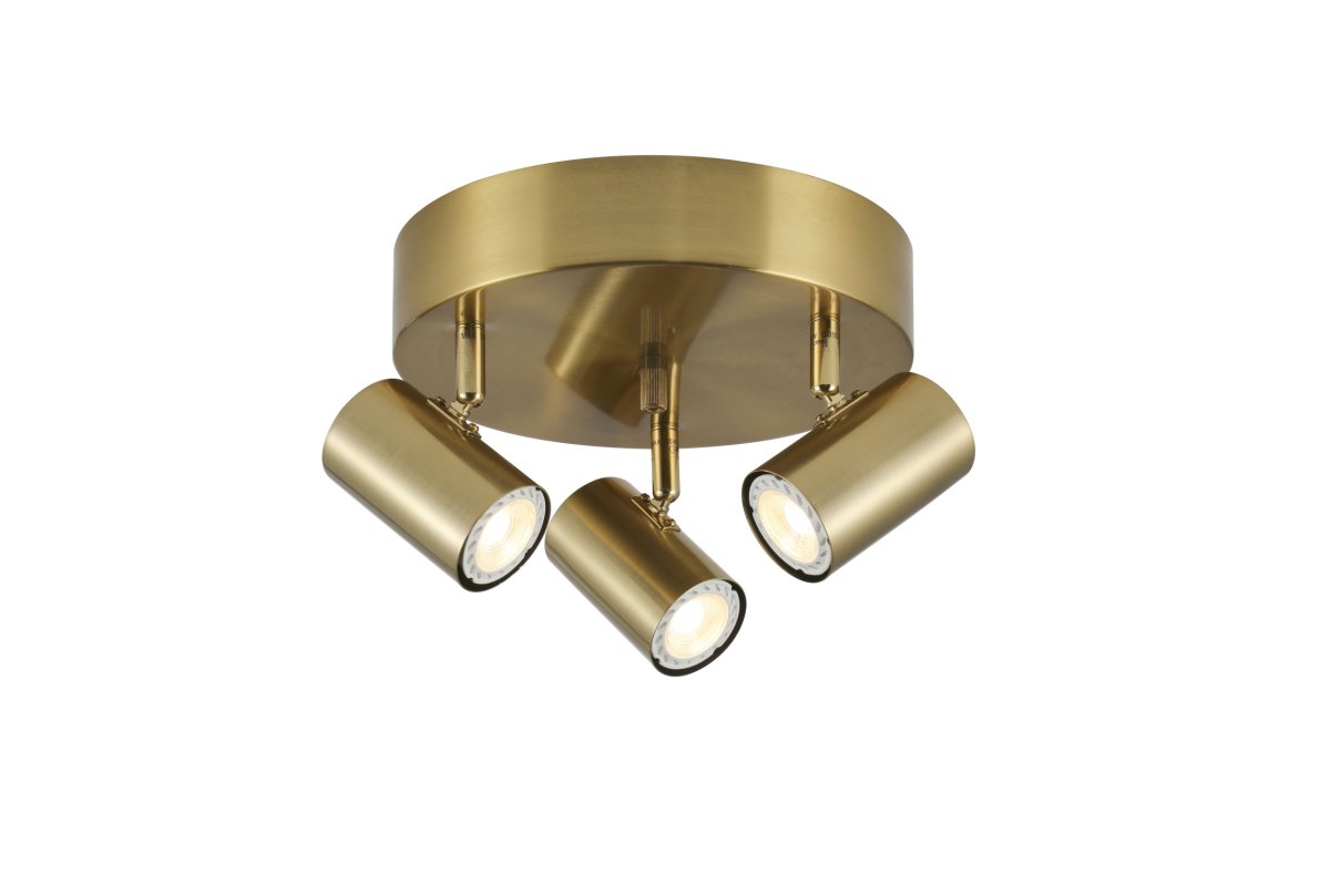 Zoom bild av Omega 3 Mässing spotlight från Nordic Lighting - Omega &auml;r en klassisk spotlight med tidl&ouml;s design av metall i borstad m&auml;ssingfinish.