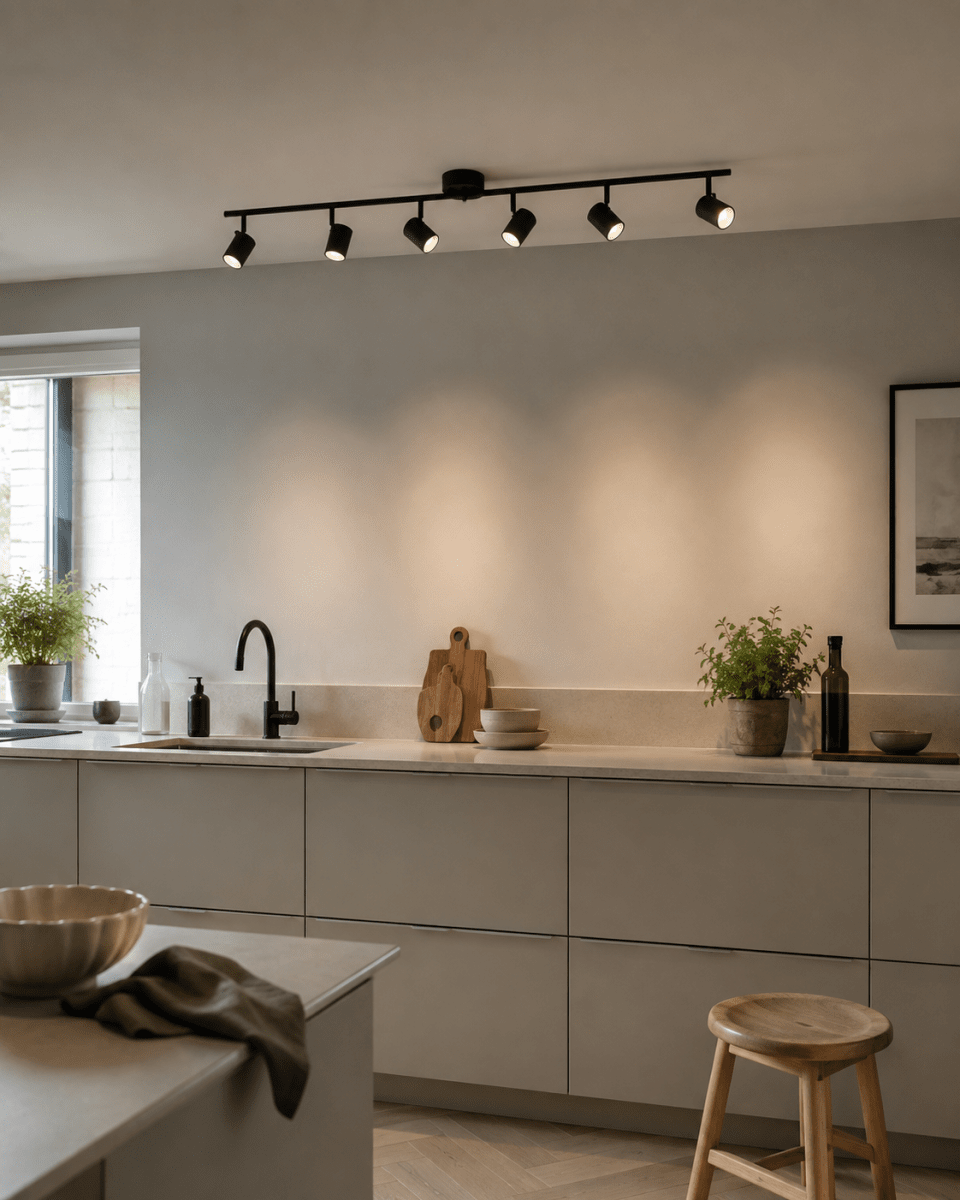 Omega 6 Svart spotlight från Nordic Lighting - Omega &auml;r en klassisk spotlight med tidl&ouml;s design i svart metall.