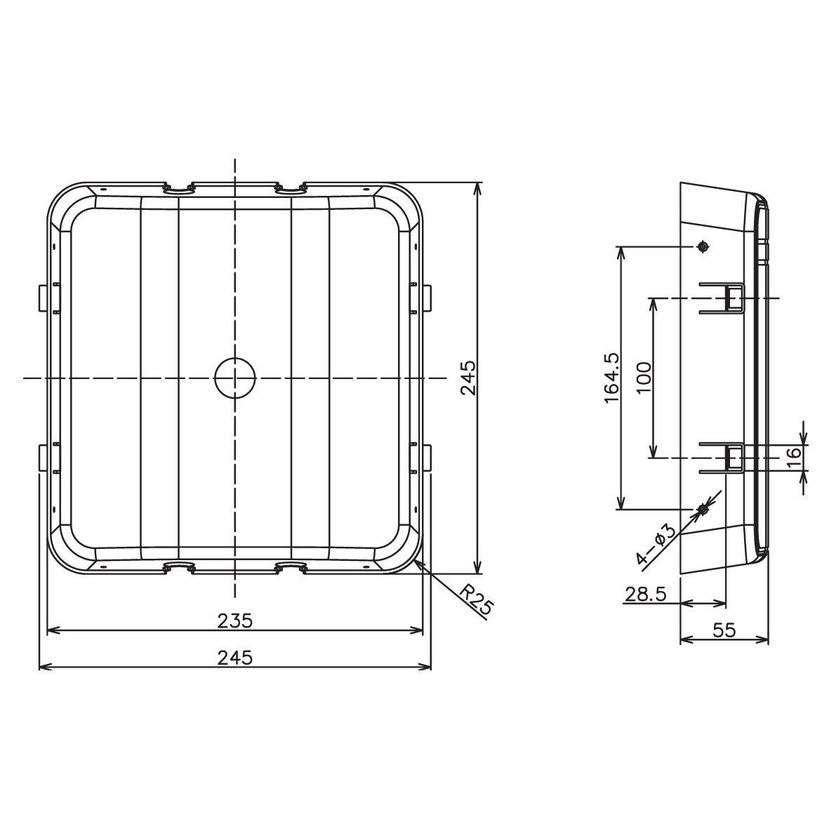 Skyddsbox Svart från Designlight - Skyddsbox f&ouml;r LED downlights, tillverkad i sj&auml;lvsl&auml;ckande polyamid PA6 och godk&auml;nd f&ouml;r montage i isolering.