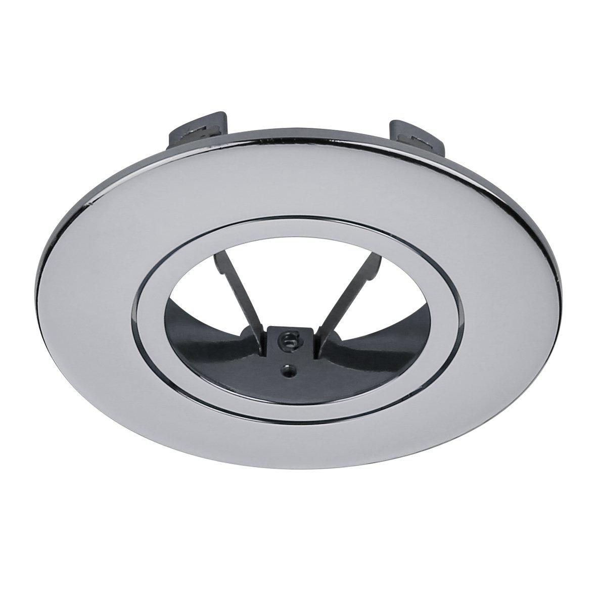 Tenny Dekorring Krom från Designlight - Dekorring i blankt kromutf&ouml;rande som ger m&ouml;jlighet att byta ut front p&aring; armaturen "Tenny".