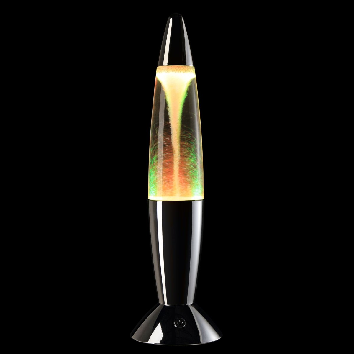 Stormlight 36cm Krom barnlampa från Brilliant - Stormlight &auml;r en dekorativ, b&auml;rbar bordslampa som kombinerar lavalampans klassiska retrodesign med en fascinerande tornadoeffekt.