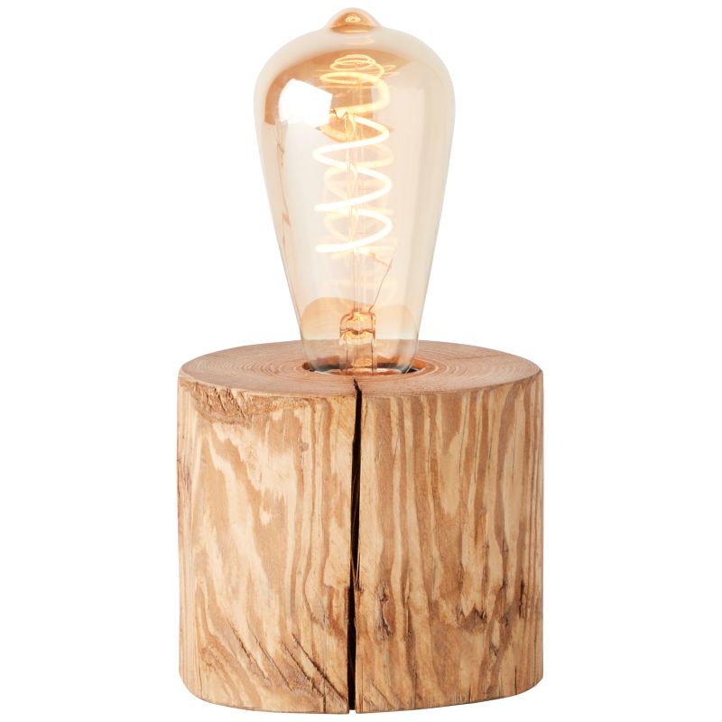 Trabo 10cm Trä bordslampa från Brilliant - Kombinationen av tr&auml; och modern teknik skapar ett naturligt och tidl&ouml;st uttryck som g&ouml;r lampan till en dekorativ detalj i hemmet.
