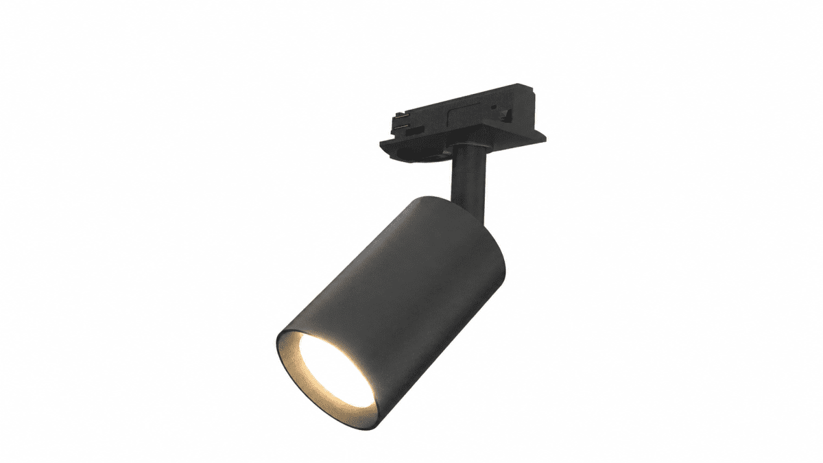 Forma spot Svart från Nordic Lighting - Anslut str&ouml;mmen antingen i slutet/b&ouml;rjan av skenan med en anslutning eller i mitten av skennan med mittanslutning.