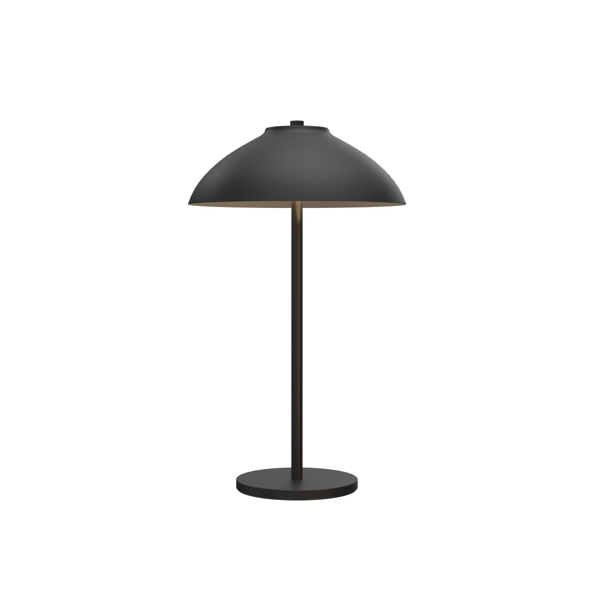 Vali 40cm Svart bordslampa från Belid - Den breda sk&auml;rmen riktar ljuset ned&aring;t och skapar en tydlig ljuszon som ger rummet b&aring;de struktur och atmosf&auml;r.