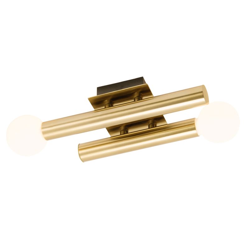 Lucky 34cm Antikmässing vägglampa från Brilliant - Lucky &auml;r en stilfull v&auml;gglampa som kan anv&auml;ndas b&aring;de som komplement till rummets allm&auml;nbelysning och som dekorativ st&auml;mningsbelysning.