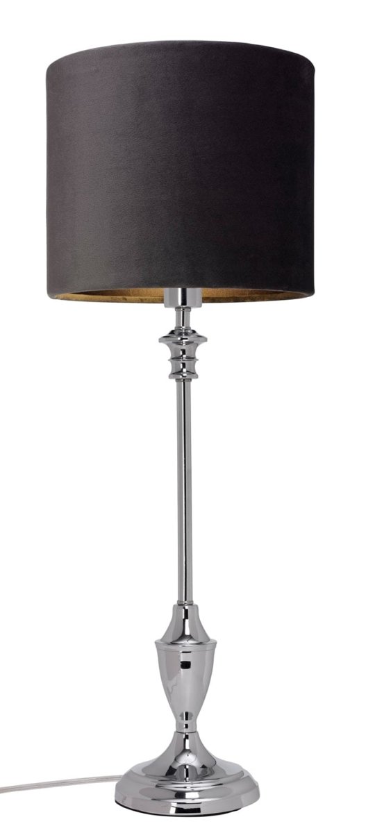 Lampfot 44cm Krom från Cottex - Denna eleganta lampfot i metall har en stilren kromfinish som ger ett modernt och tidl&ouml;st uttryck.